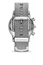 Chronograph Stainless Steel Mesh Watch and Bracelet Set